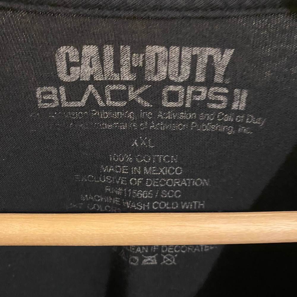 Vtg Retro Gamer COD Call of Duty Black Ops II Barricades Zombies 101 Promo Tee - Picture 3 of 6